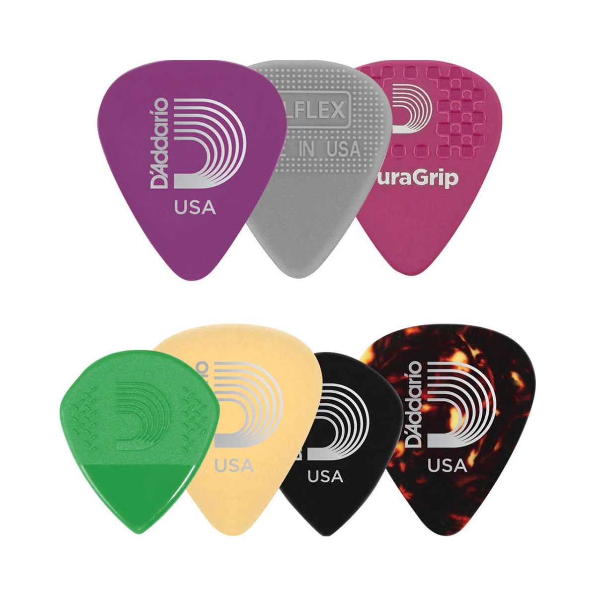 D'Addario Planet Waves 1XVP6-5 Assorted Guitar Picks, 7-pack, Heavy<br>1XVP6-5
